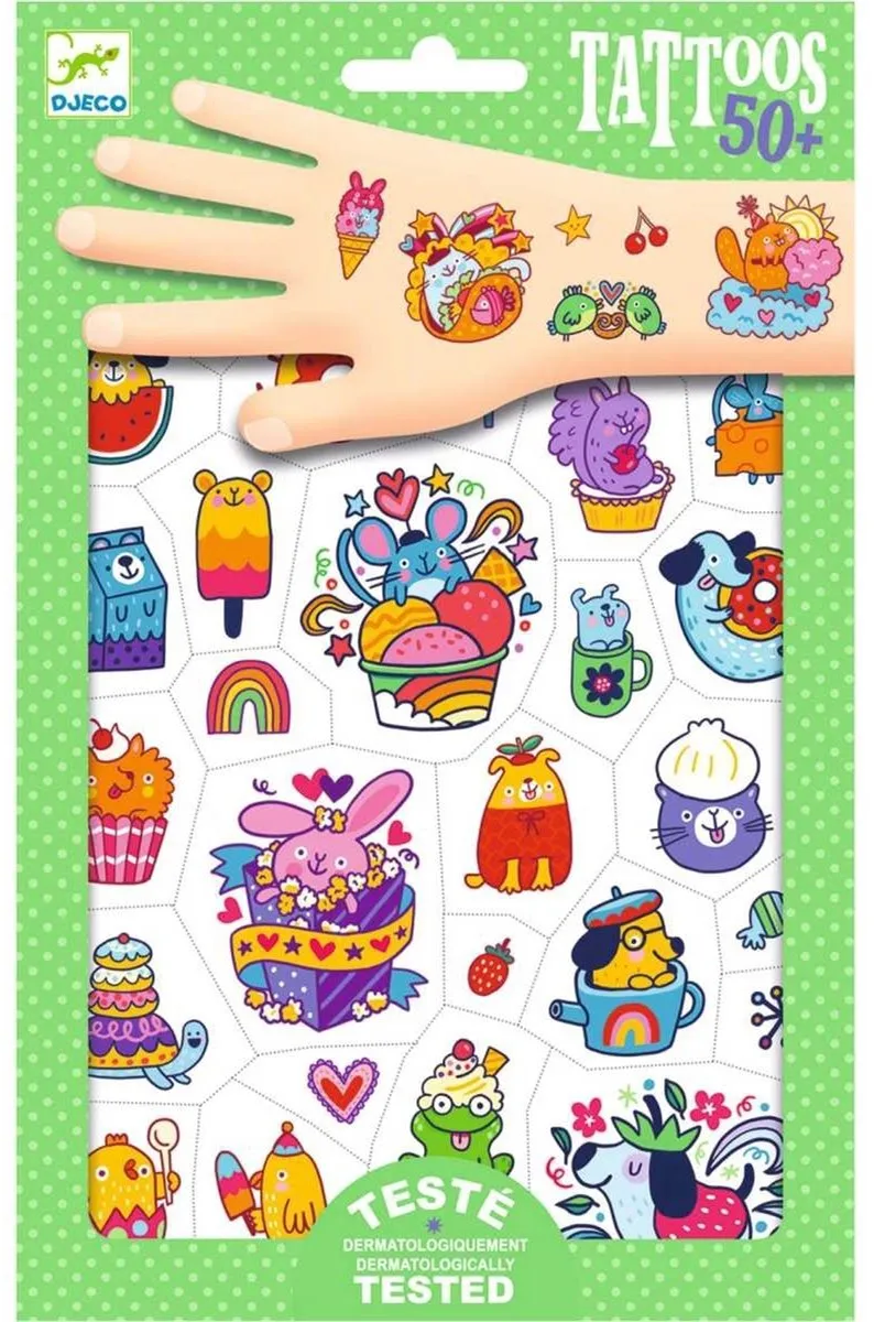 Djeco Tatoeages Lieve Mimi - 2 Stuks