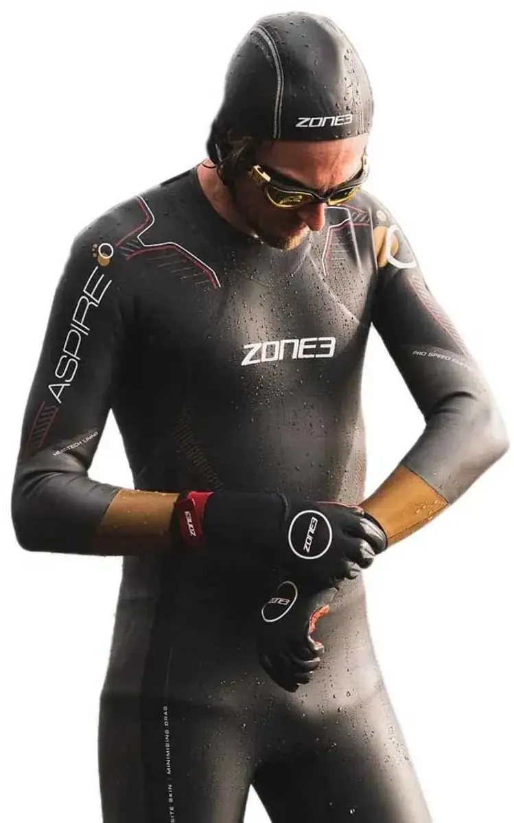 Zone3 Tech Black 2026 Heat-Tech Wetsuit Muts - Zilver/Rood