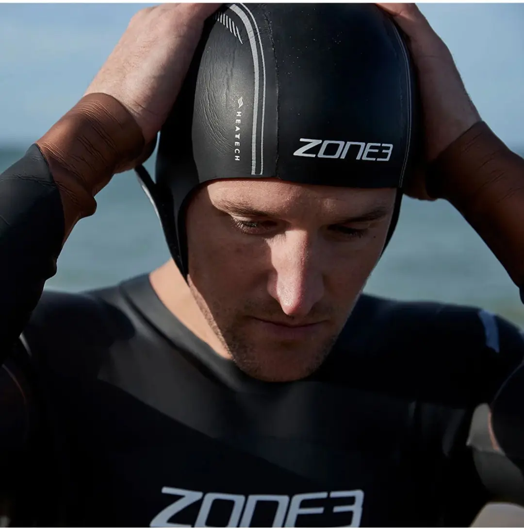 Zone3 Tech Black 2026 Heat-Tech Wetsuit Muts - Zilver/Rood - afbeelding 6 van 6