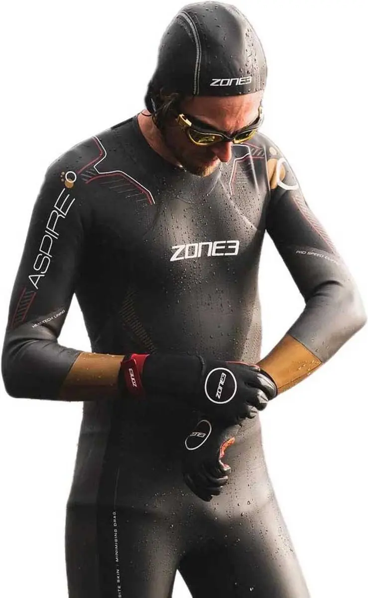 Zone3 Tech Black 2026 Heat-Tech Wetsuit Muts - Zilver/Rood
