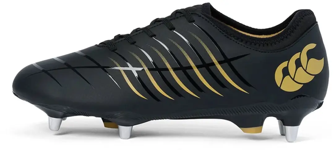 Canterbury Phoenix 2.0 Team SG Rugby Schoenen - Maat 7 - Zwart/Goud - afbeelding 3 van 5