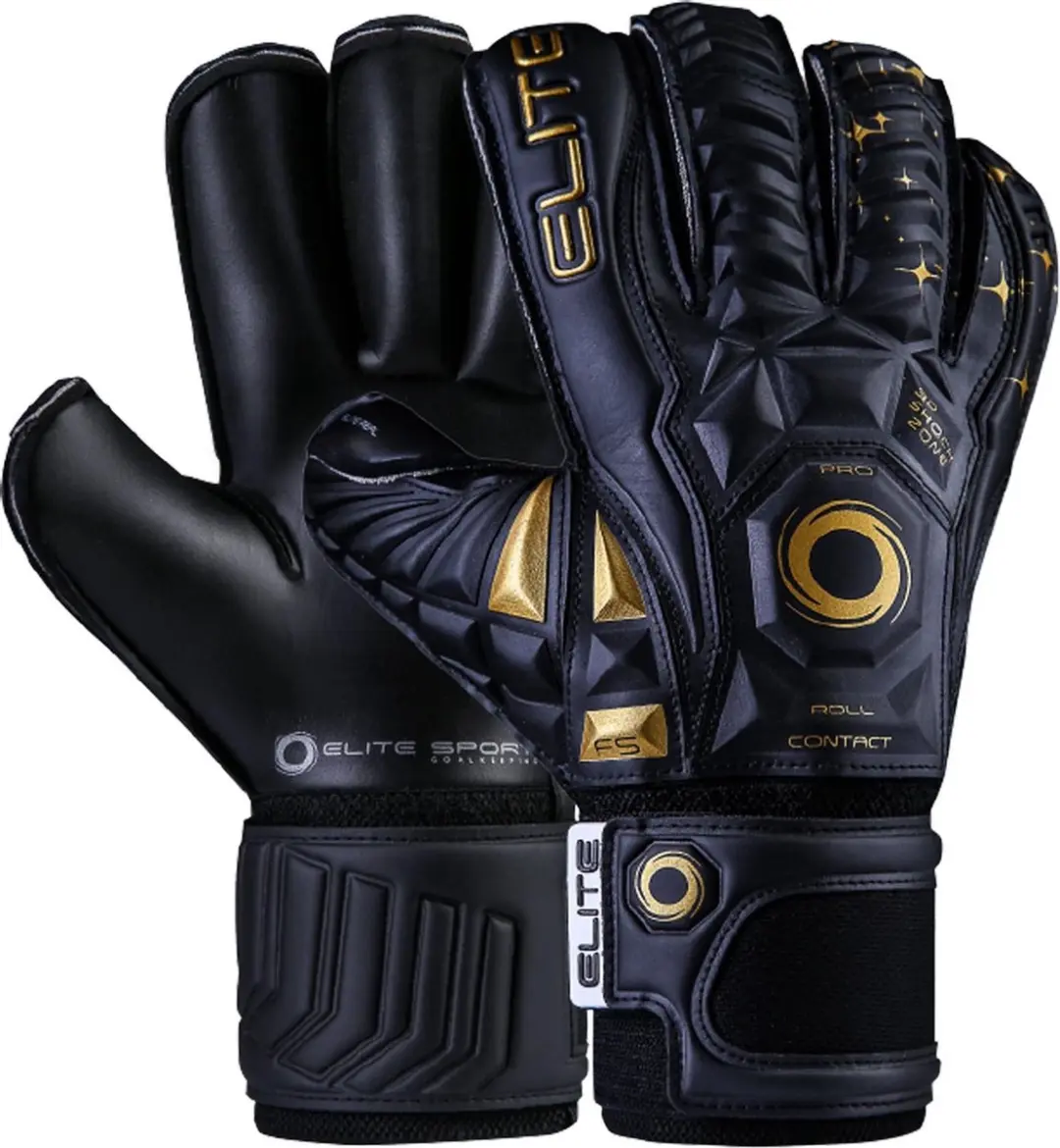 Elite Black Real Keepershandschoenen