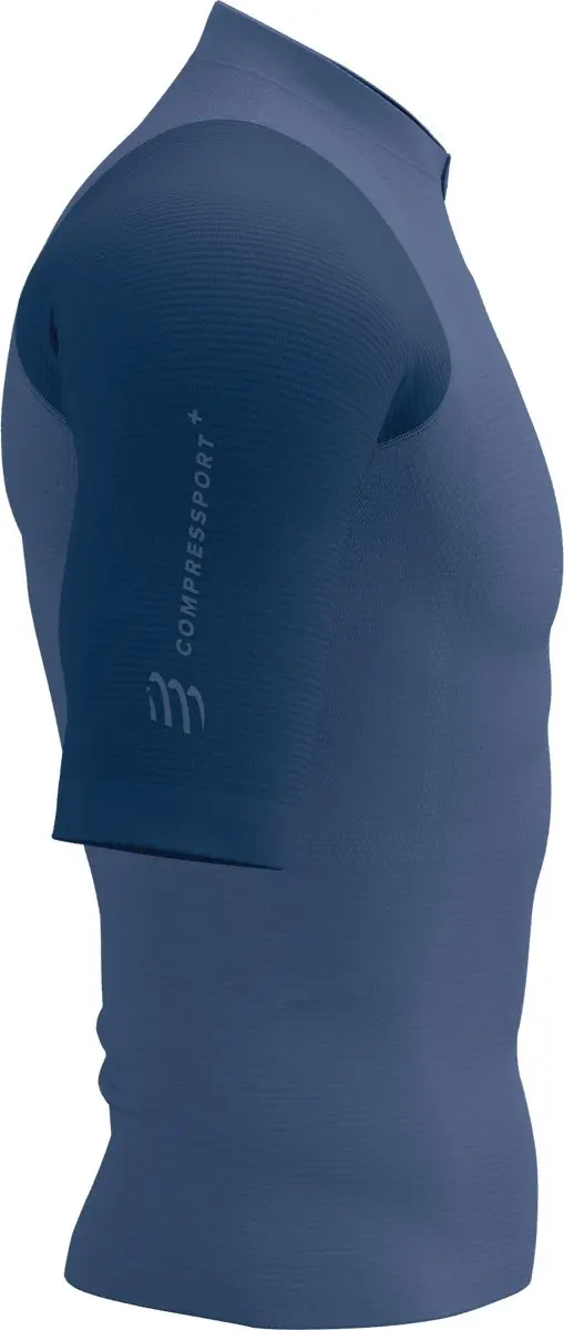 Compressport Trail Racing Postural SS Top - M - Indigo/Blues - afbeelding 5 van 6