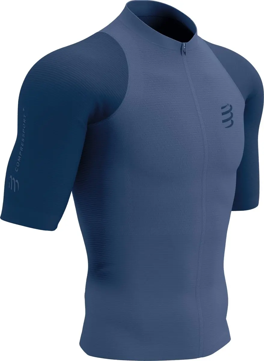 Compressport Trail Racing Postural SS Top - M - Indigo/Blues - afbeelding 2 van 6