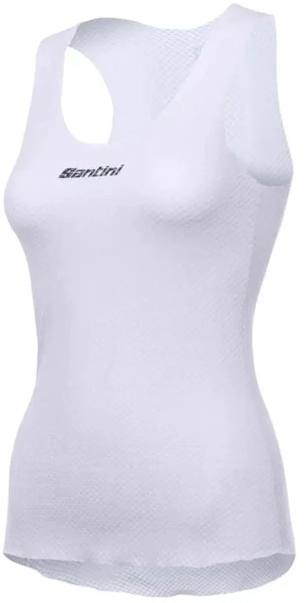 Santini Dames Ondershirt Mouwloos Wit - XL/XXL