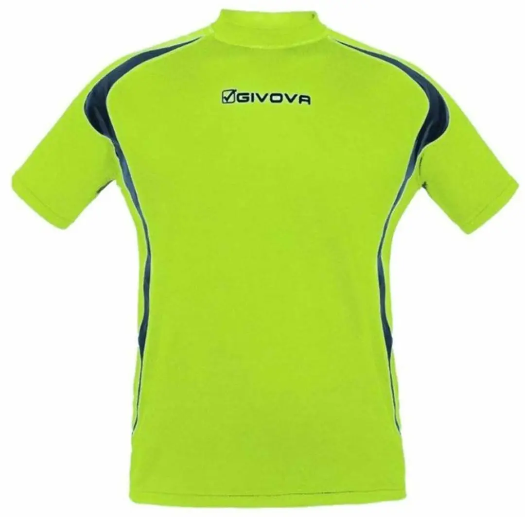 Givova Running Hardloopshirt Unisex Fluo Geel/Zwart - L - afbeelding 3 van 6