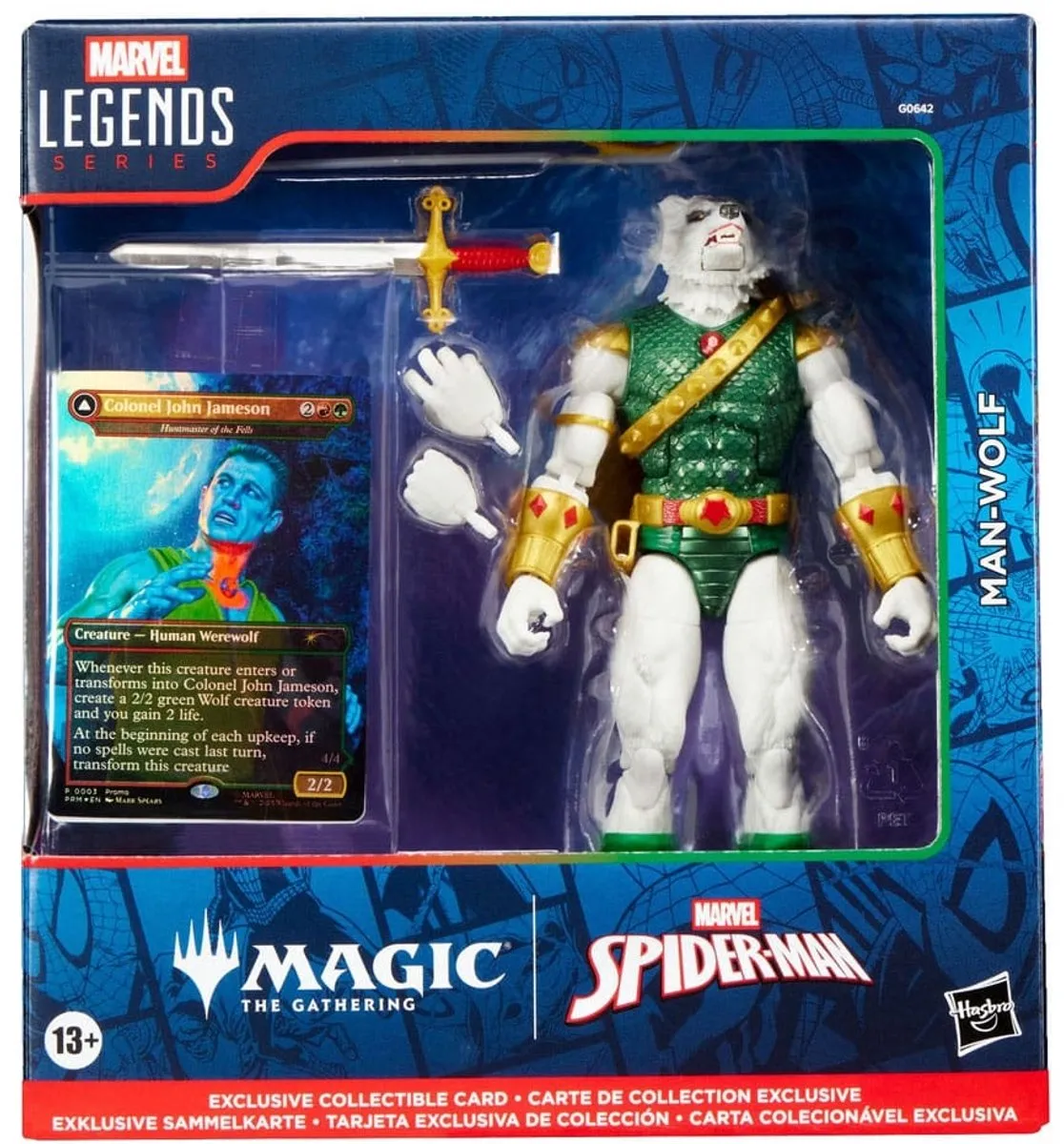 Hasbro Marvel Legends Man-Wolf F7247 Action Figuur - Multi - afbeelding 6 van 6