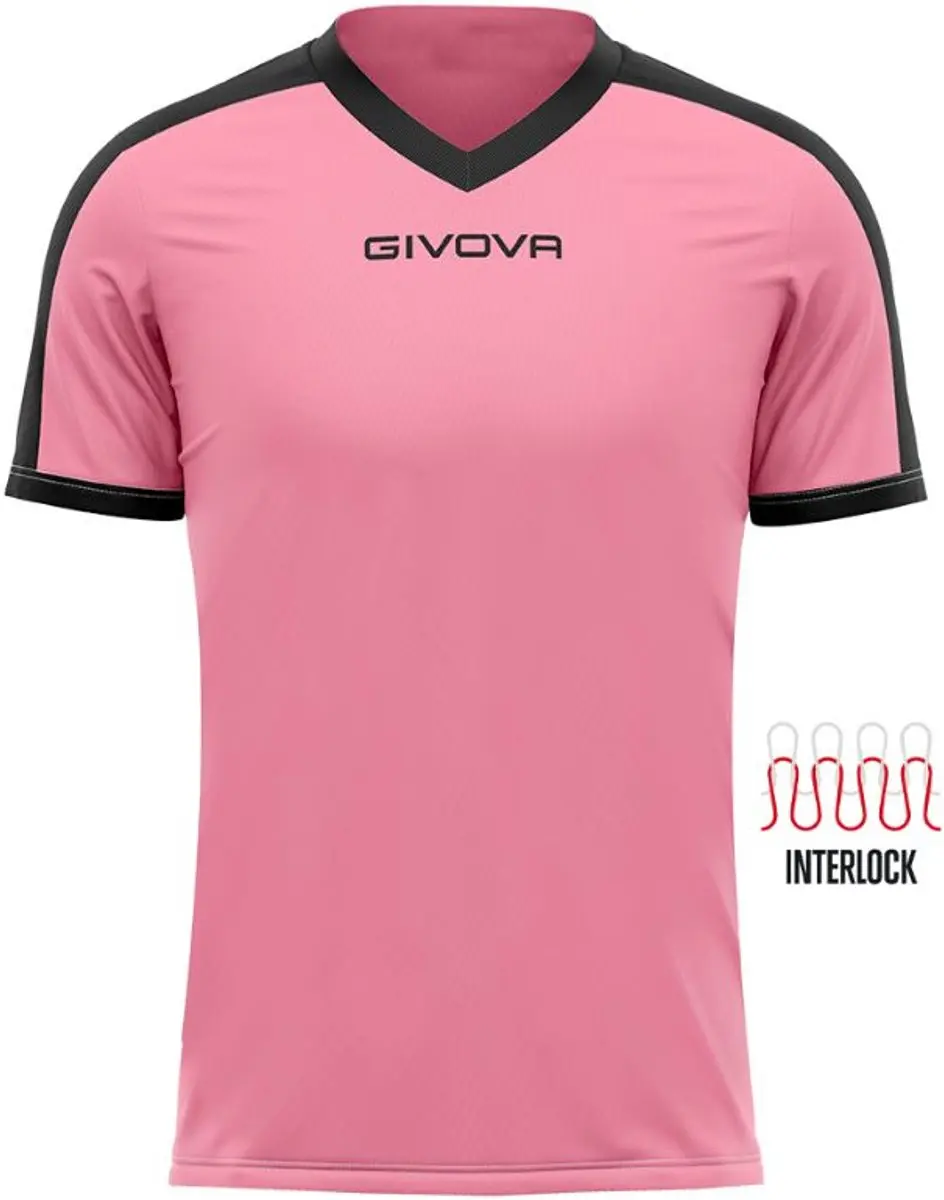Givova Revolution Sportshirt - Roze/Zwart - XL