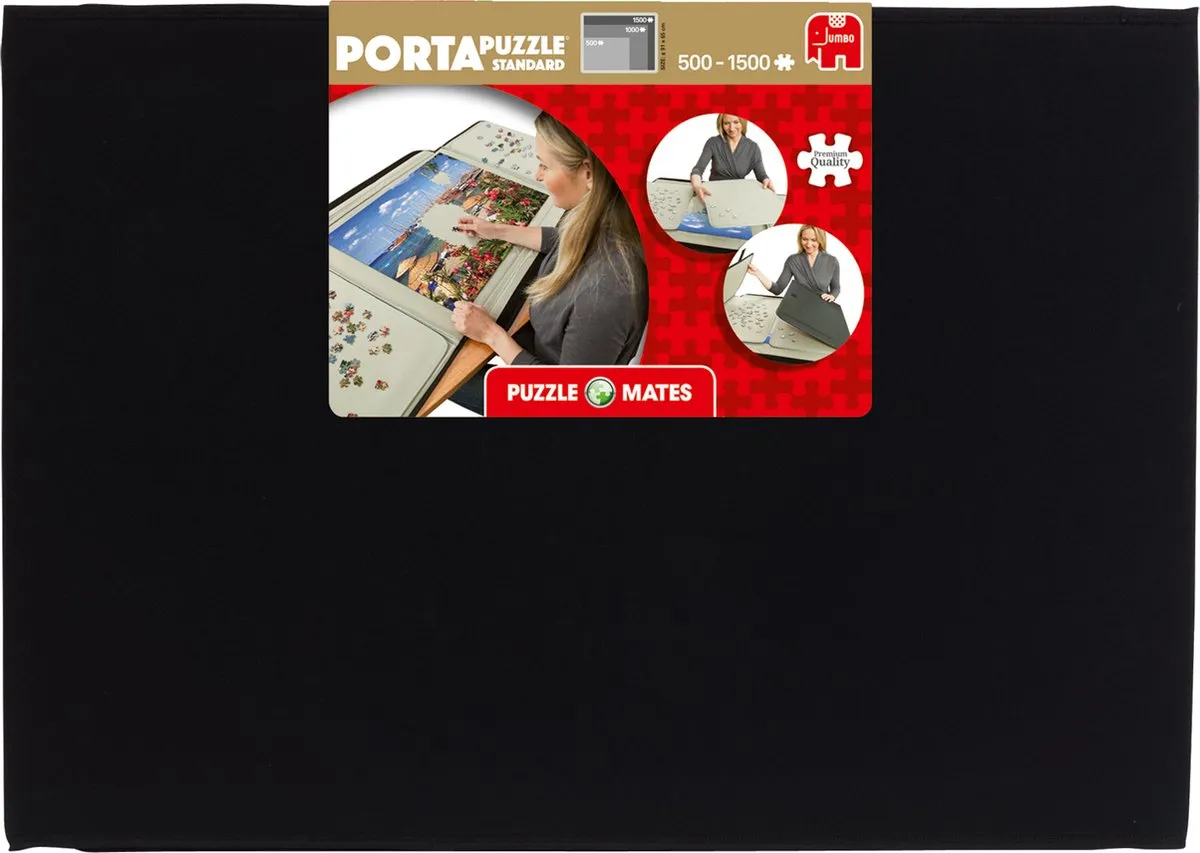 Jumbo Portapuzzle Standaard 1500 Stuks - 90,6x60,5cm - Zwart/Beige
