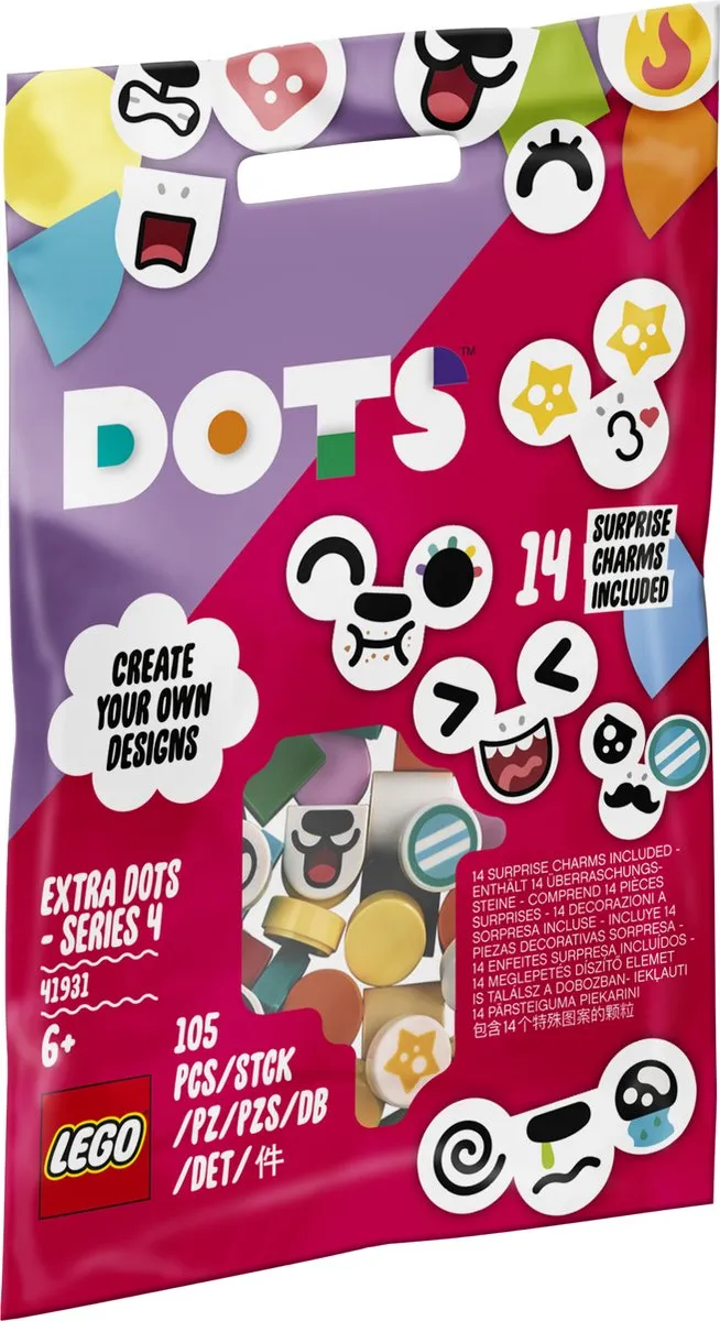 LEGO DOTS Extra DOTS Serie 4 Dierengezichten 41931