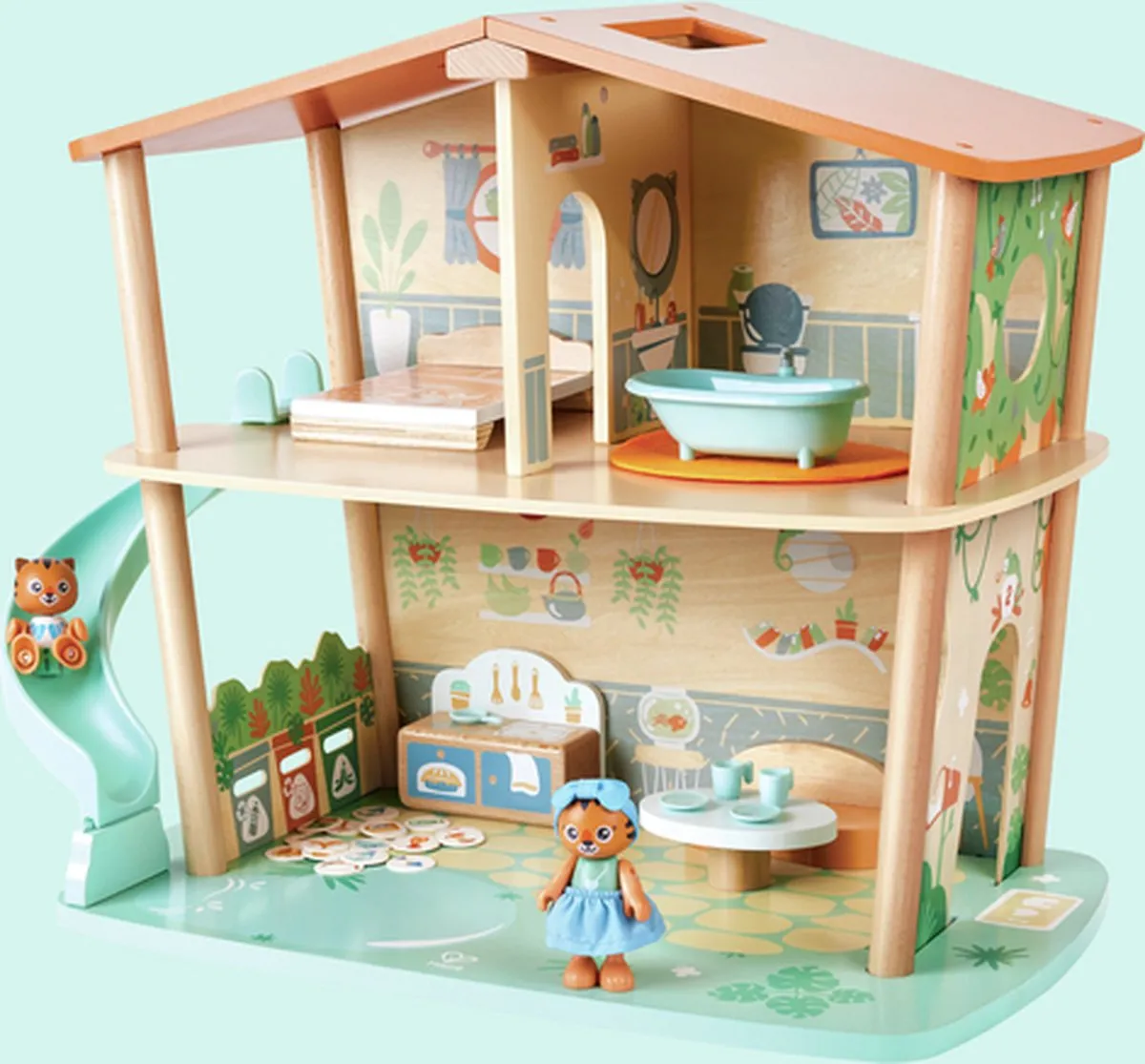 Hape Tijgers Jungle Huis Poppenhuis