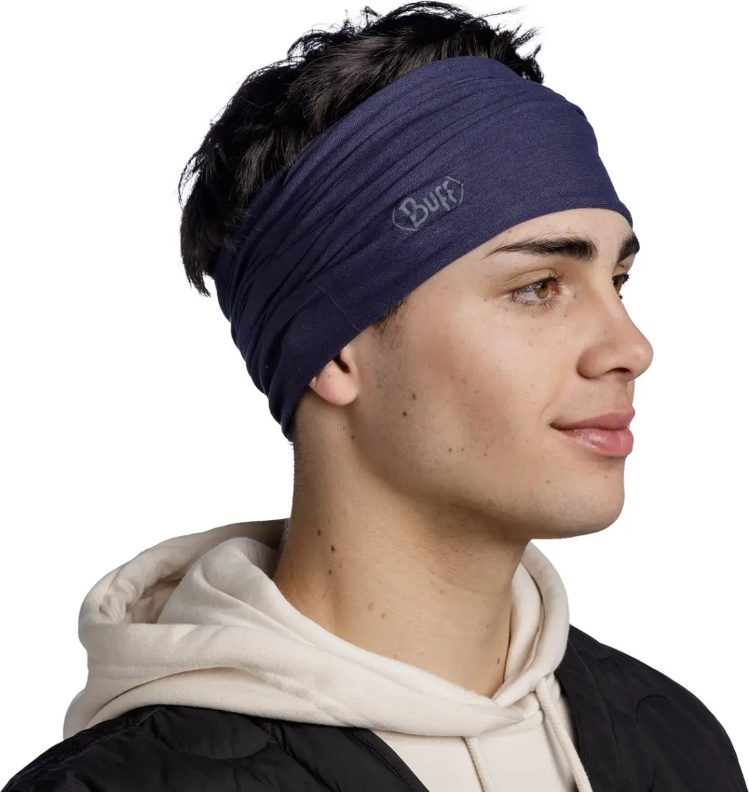 Buff Original EcoStretch Nekwarmer SOLID NIGHT BLUE - afbeelding 6 van 6