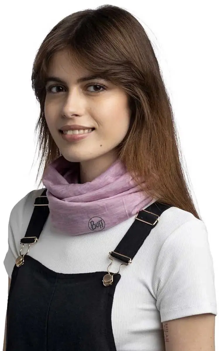 Buff Merino Lightweight Nekwarmer Solid Pansy - Paars - afbeelding 6 van 6