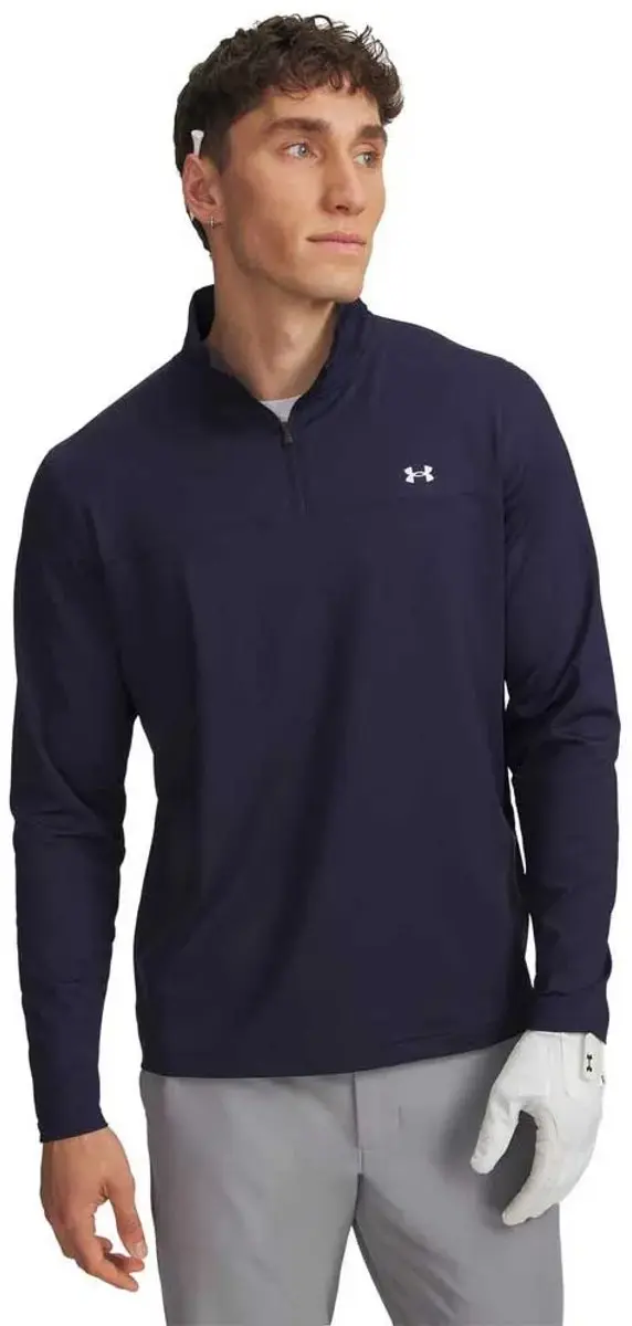 Under Armour Golf T2g Sweatshirt Met Halve Rits Blauw L Man