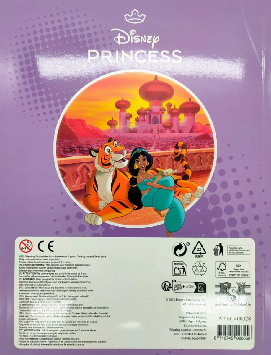 Disney Princess Megacolor Aurora Kleurboek - 125 Platen - Paars