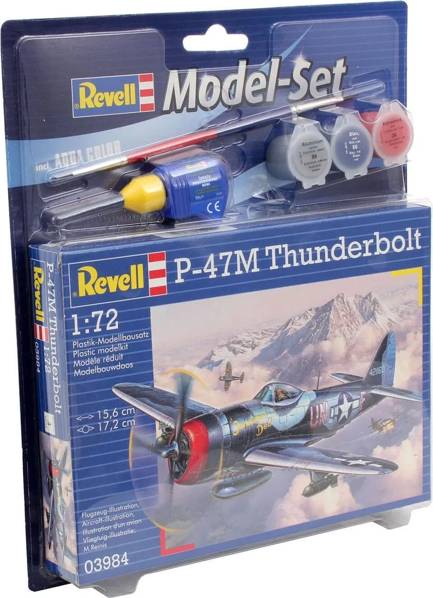 Revell 63984 P-47M Thunderbolt Modelbouwpakket 1:72 - Militaire voertuigen - 67 Onderdelen