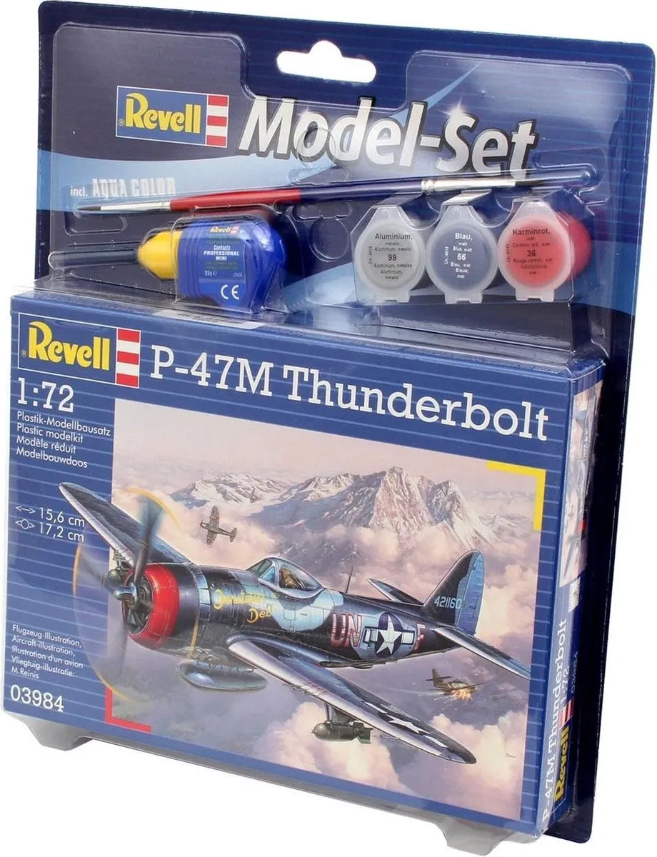 Revell 63984 P-47M Thunderbolt Modelbouwpakket 1:72 - Militaire voertuigen - 67 Onderdelen