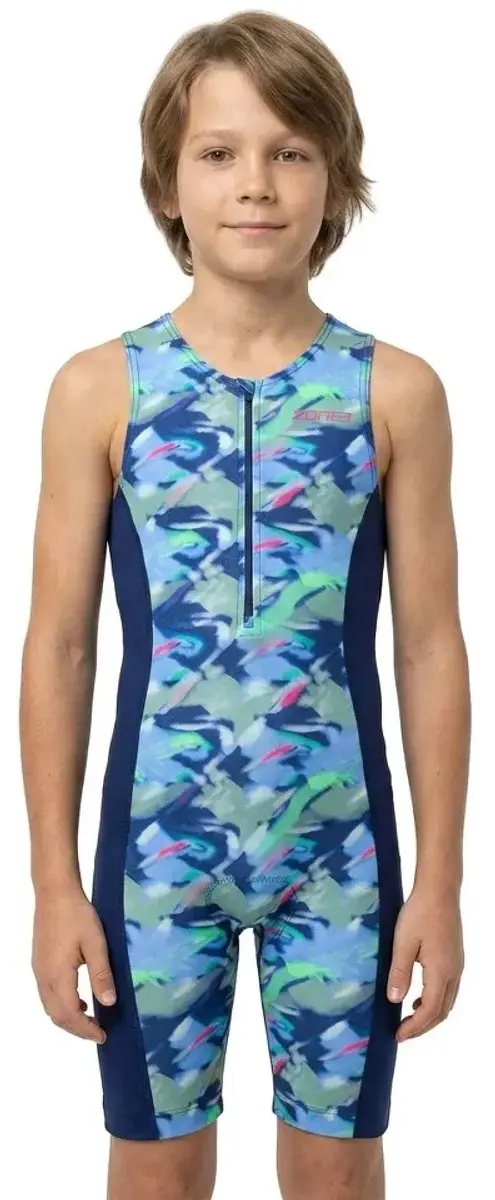 Zone3 Tri Adventure Mouwloos Triatlonpak 10-12 jaar - Navy