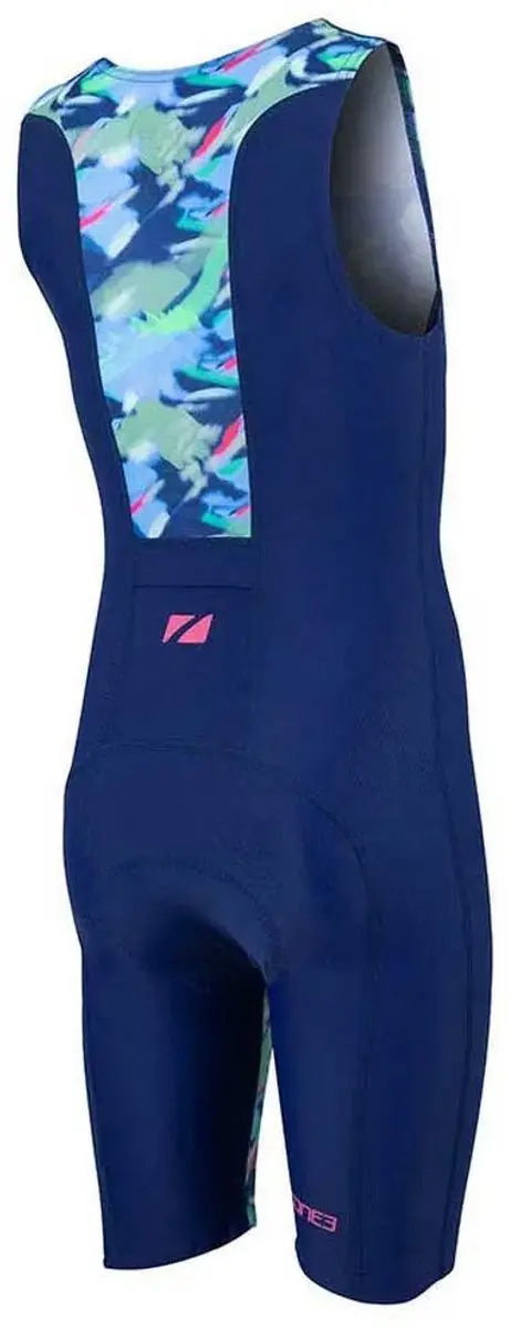 Zone3 Tri Adventure Mouwloos Triatlonpak 10-12 jaar - Navy