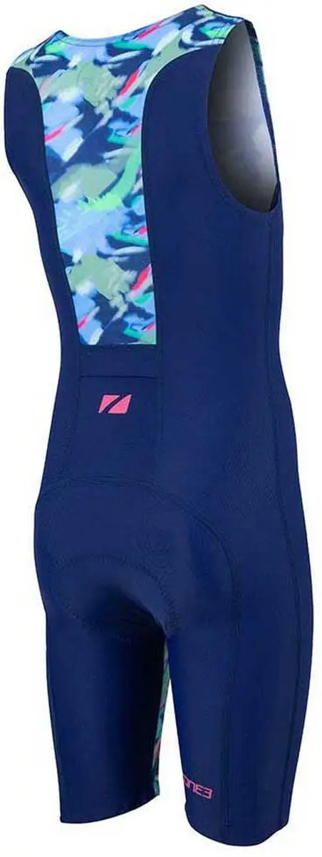 Zone3 Tri Adventure Mouwloos Triatlonpak 10-12 jaar - Navy