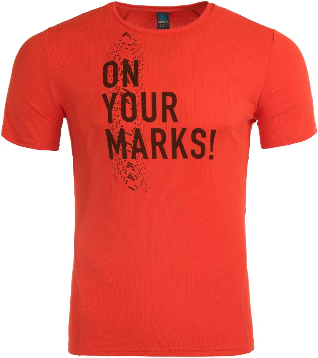 Heren T-shirt Odlo Ronde Hals Imperium Oranje