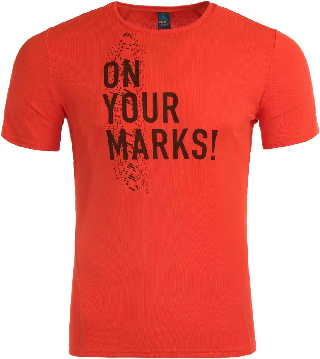 Heren T-shirt Odlo Ronde Hals Imperium Oranje