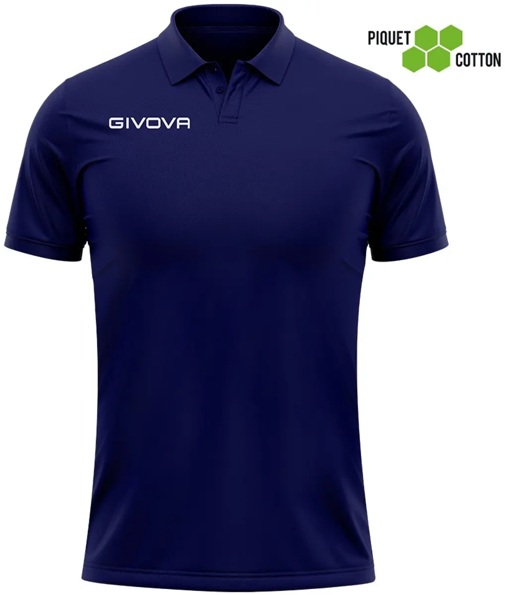 Givova Polo Cotone Piquet - Zomerblauw S - afbeelding 3 van 6