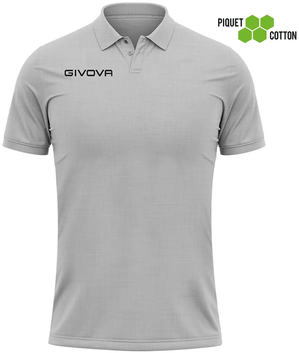 Givova Polo Cotone Piquet - Zomerblauw S