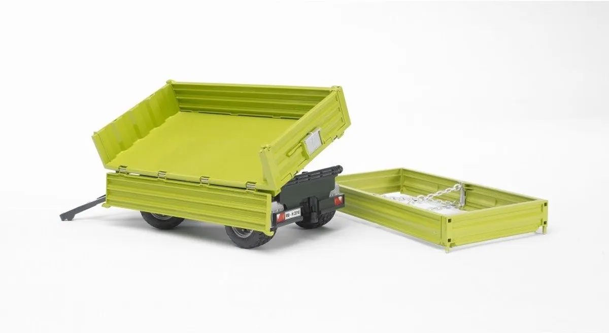 Bruder 2203 Fliegl 3-Kanten Kieper - Groen