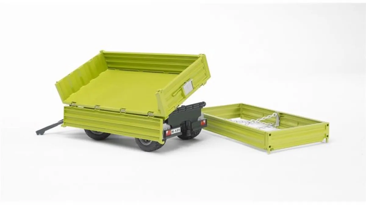 Bruder 2203 Fliegl 3-Kanten Kieper - Groen