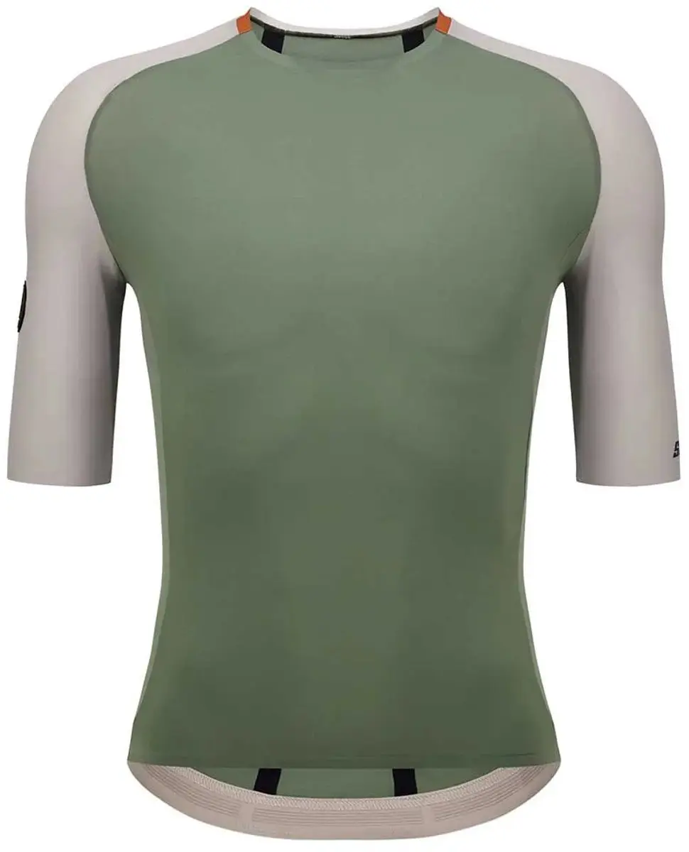 Santini Pelle Stelth Fir Slip-on Korte Mouw Wielertrui Groen 3XL Man