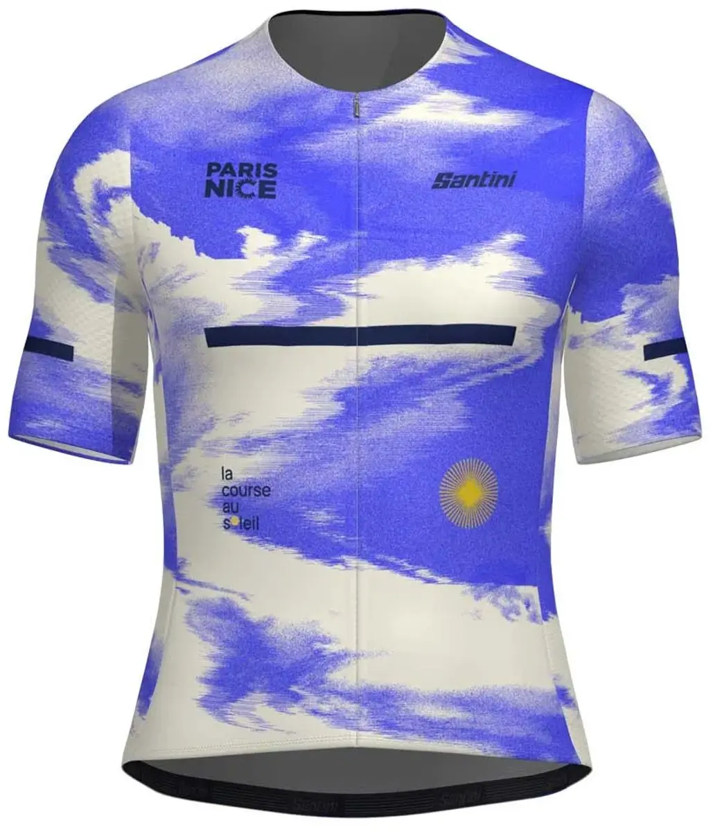 Santini Paris-nice 2025 Korte Mouw Wielertrui Paars XL Man