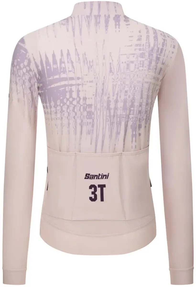 Santini Reverb Cycling Trui Lange Mouwen Beige
