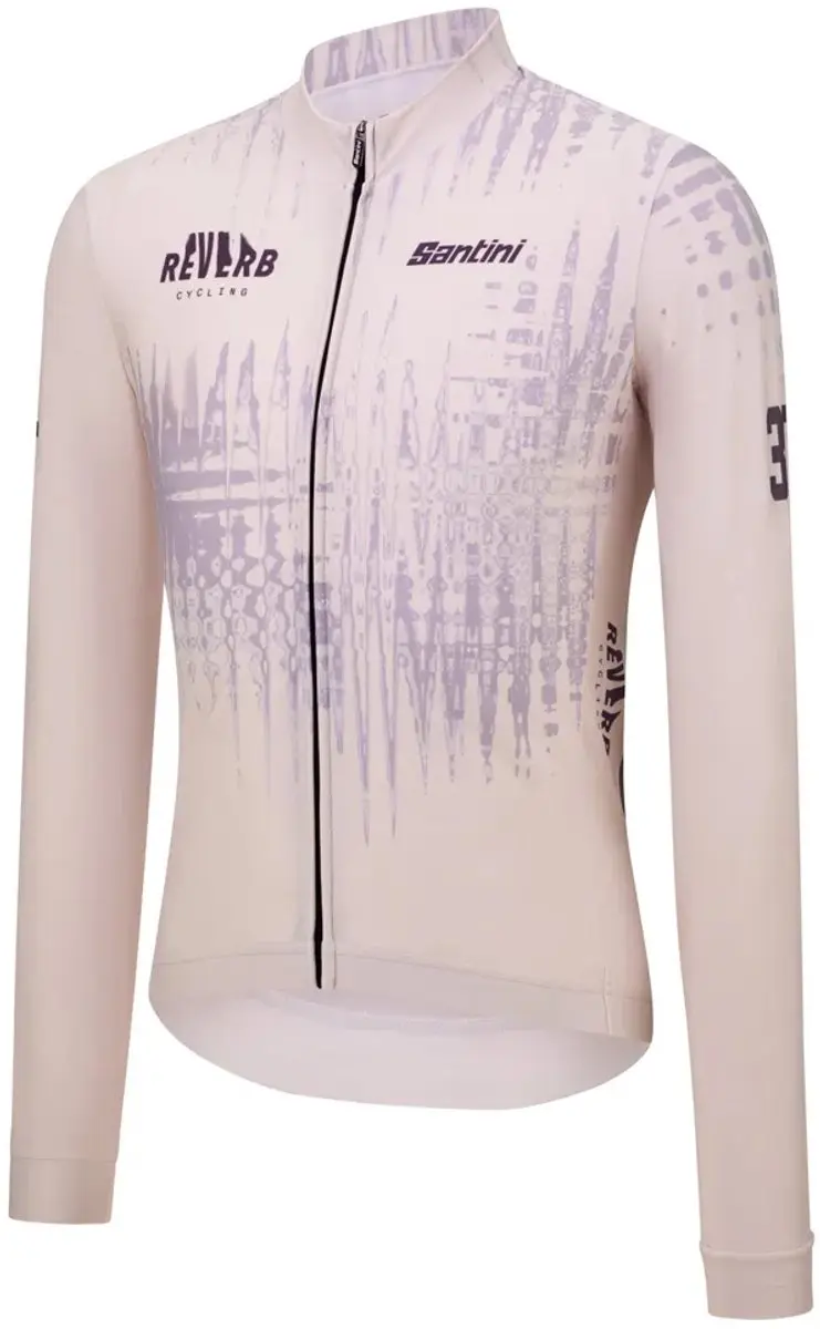 Santini Reverb Cycling Trui Lange Mouwen Beige