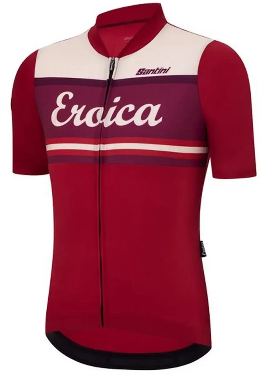 Santini Eroica Orcia Wielertrui - M - Bordeaux