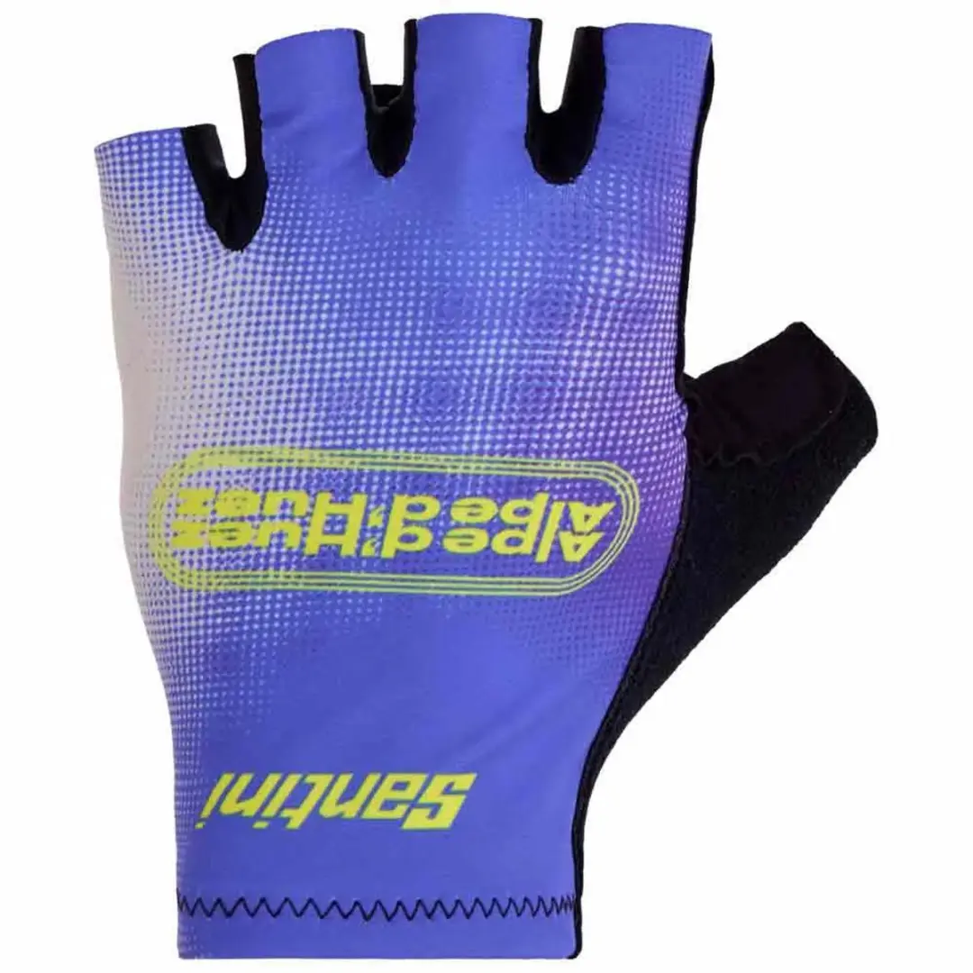 Santini Tdf Alpe D´huez Korte Handschoenen Paars L