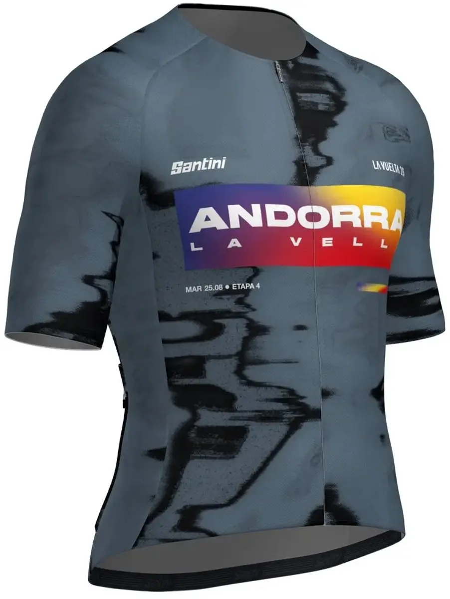 Santini La Vuelta Andorra 2026 Wielertrui - M - Grijs