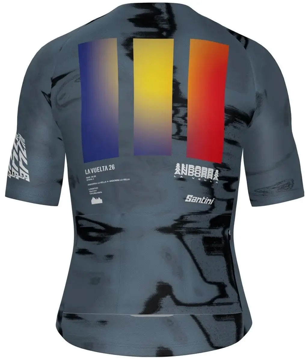 Santini La Vuelta Andorra 2026 Wielertrui - M - Grijs