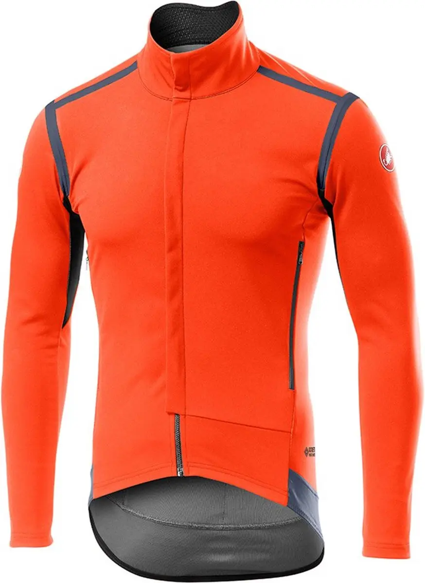 Castelli Perfetto Ros Goretex Jas Oranje S Man