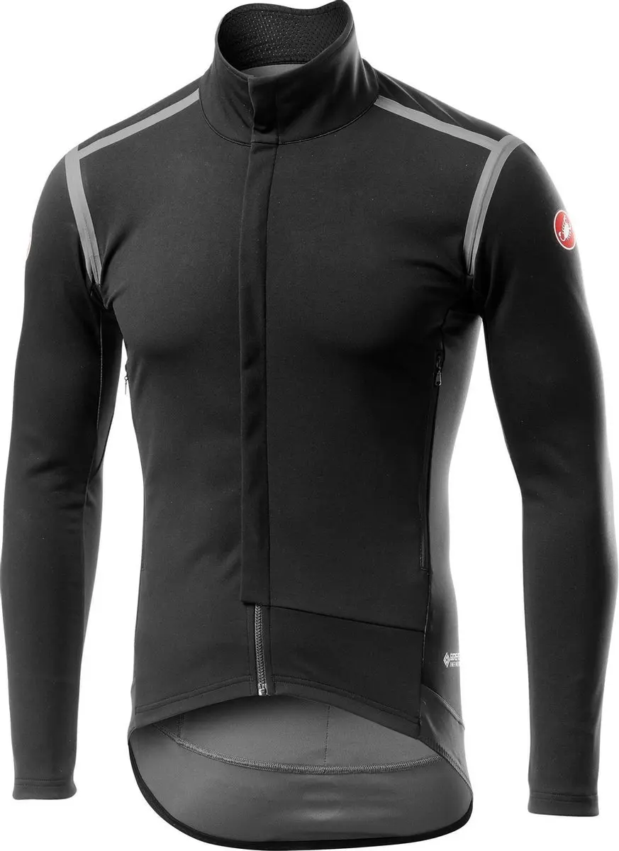 Castelli Fietsjack lange mouwen Rain Or Shine voor Heren Zwart  / CA Perfetto Ro