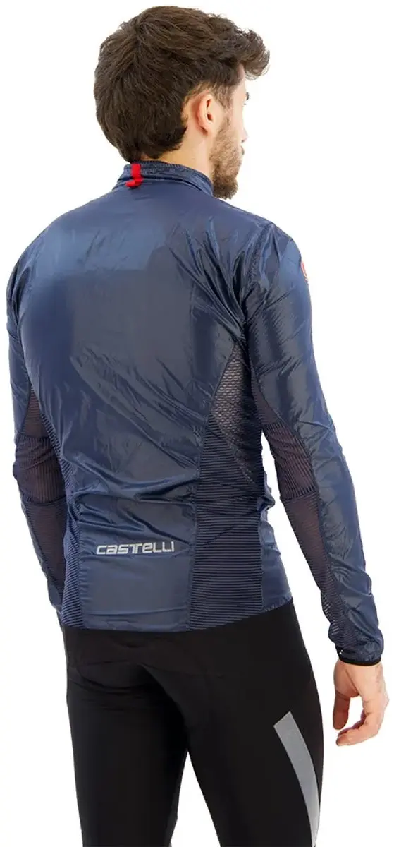 Castelli Aria Shell Jas 2XL - Blauw