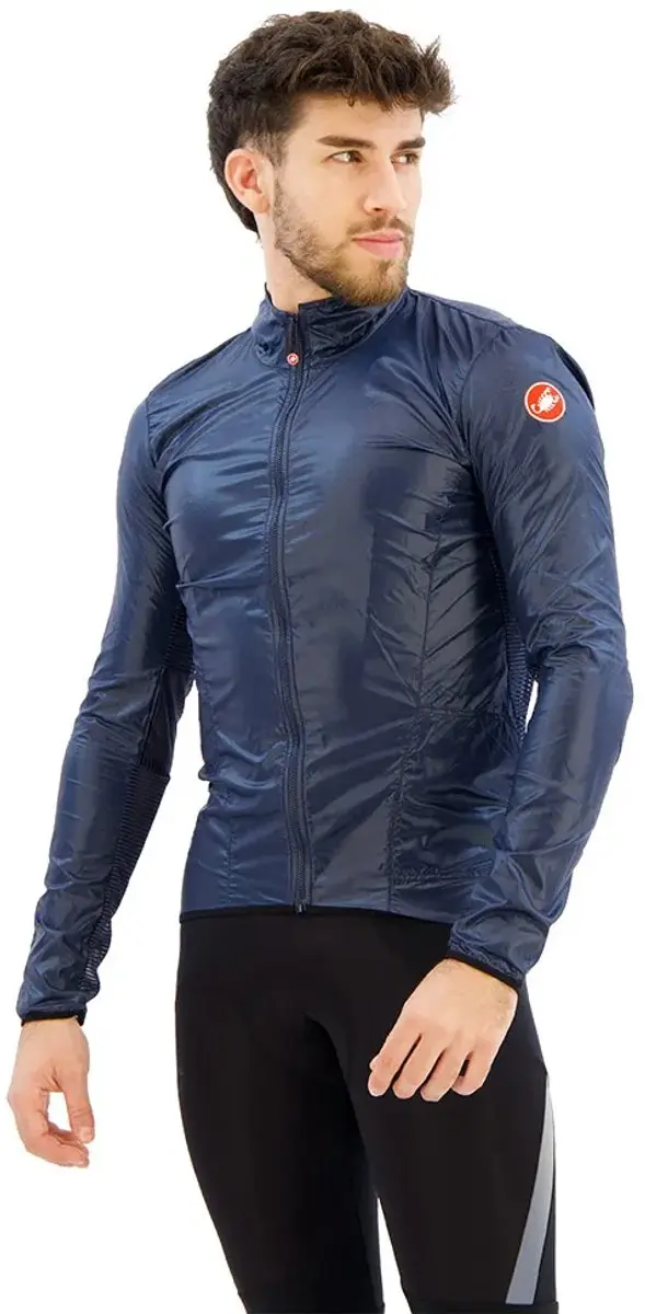 Castelli Aria Shell Jas 2XL - Blauw