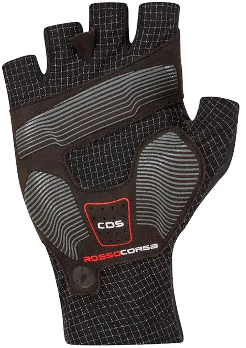 Castelli Rosso Corsa Pro Korte Handschoenen M - Zwart