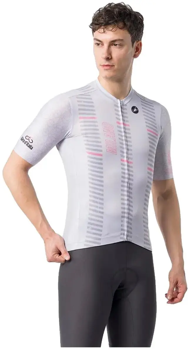 Castelli #giro109 Milan Korte Mouw Wielertrui Wit XL Man