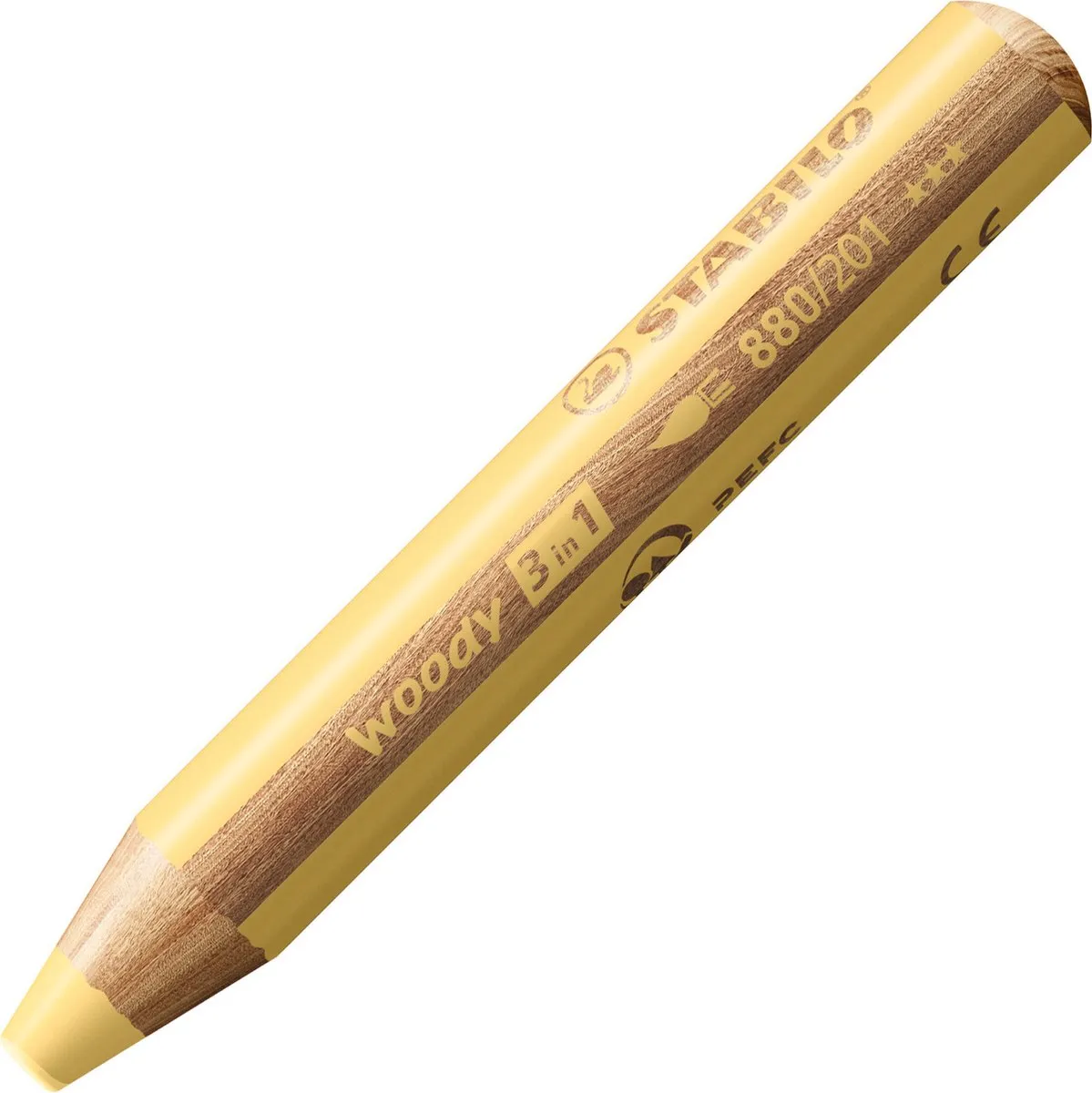 STABILO Woody 3in1 Potlood Geel Ø20mm