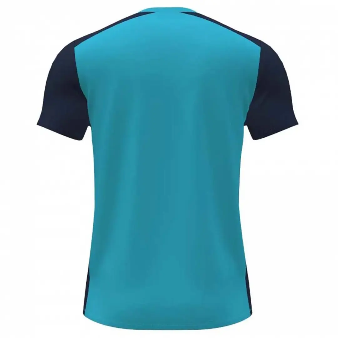 Joma Record II T-shirt 152cm - Turquoise Fluor/Dark Navy - afbeelding 3 van 4
