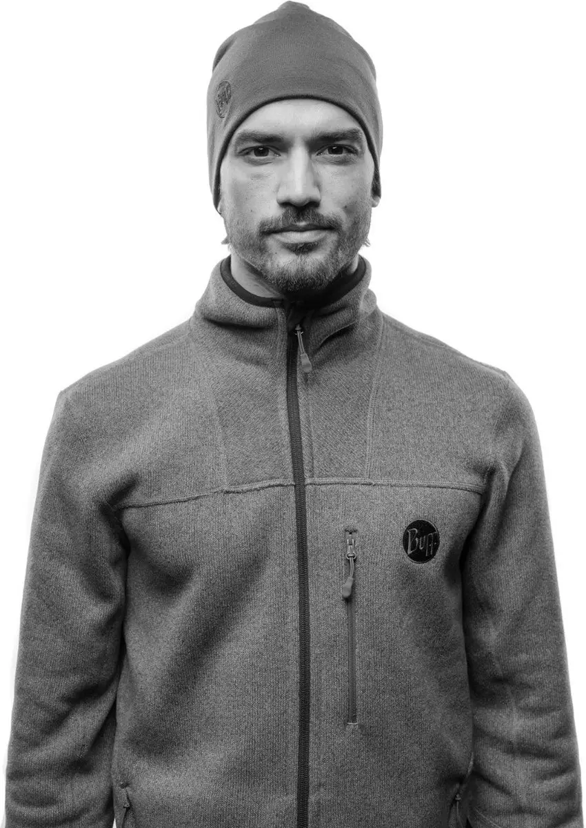 Buff Merino Heavyweight Beanie - One Size - Grijs - afbeelding 6 van 6