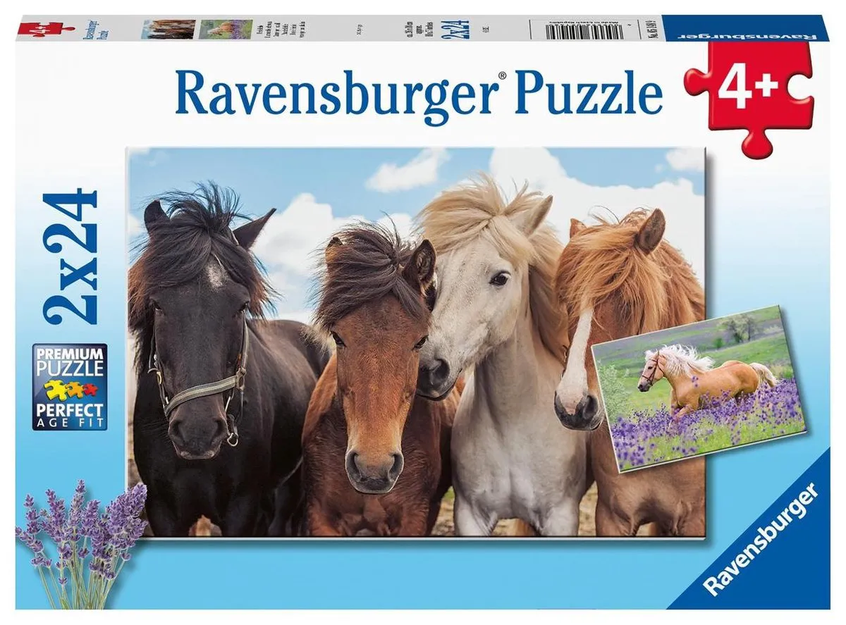 Ravensburger Paardenliefde Puzzel - 2x24 Stuks - Multicolor