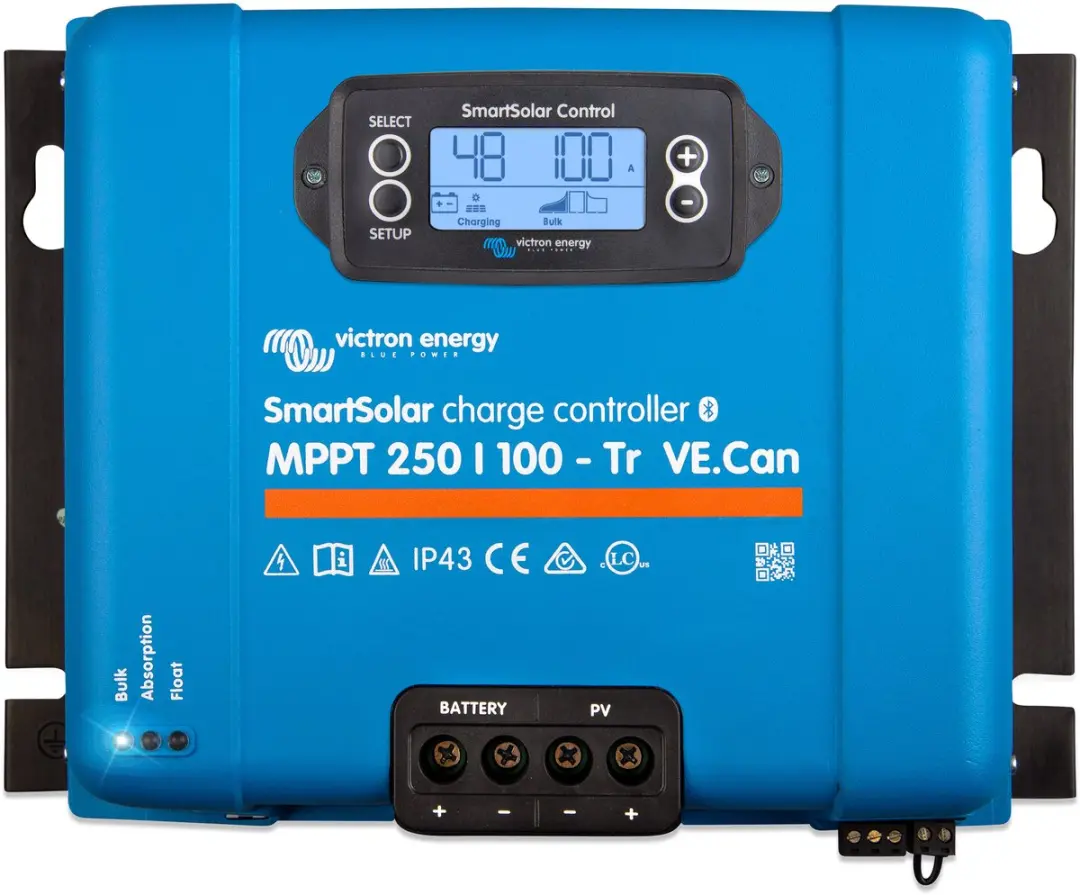 Victron Energy Smartsolar MPPT 250/100-Tr Regelaar - Blauw