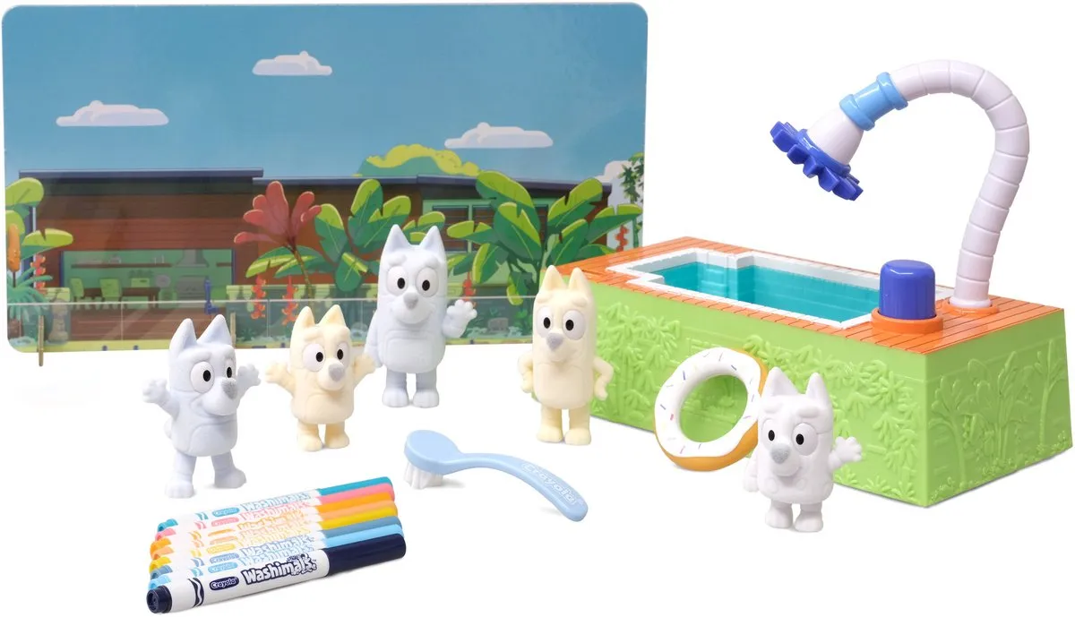 Crayola Washimals Bluey Knutselset - 5 Puppy's - Veelkleurig